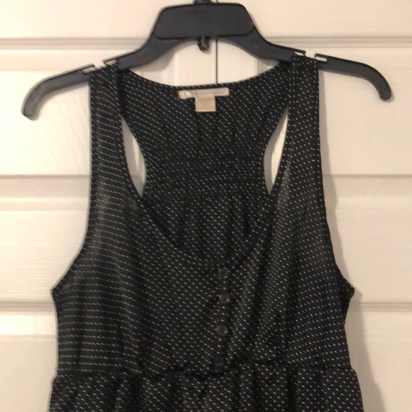 Black and White polka dot racer back top - Picture 3 of 5